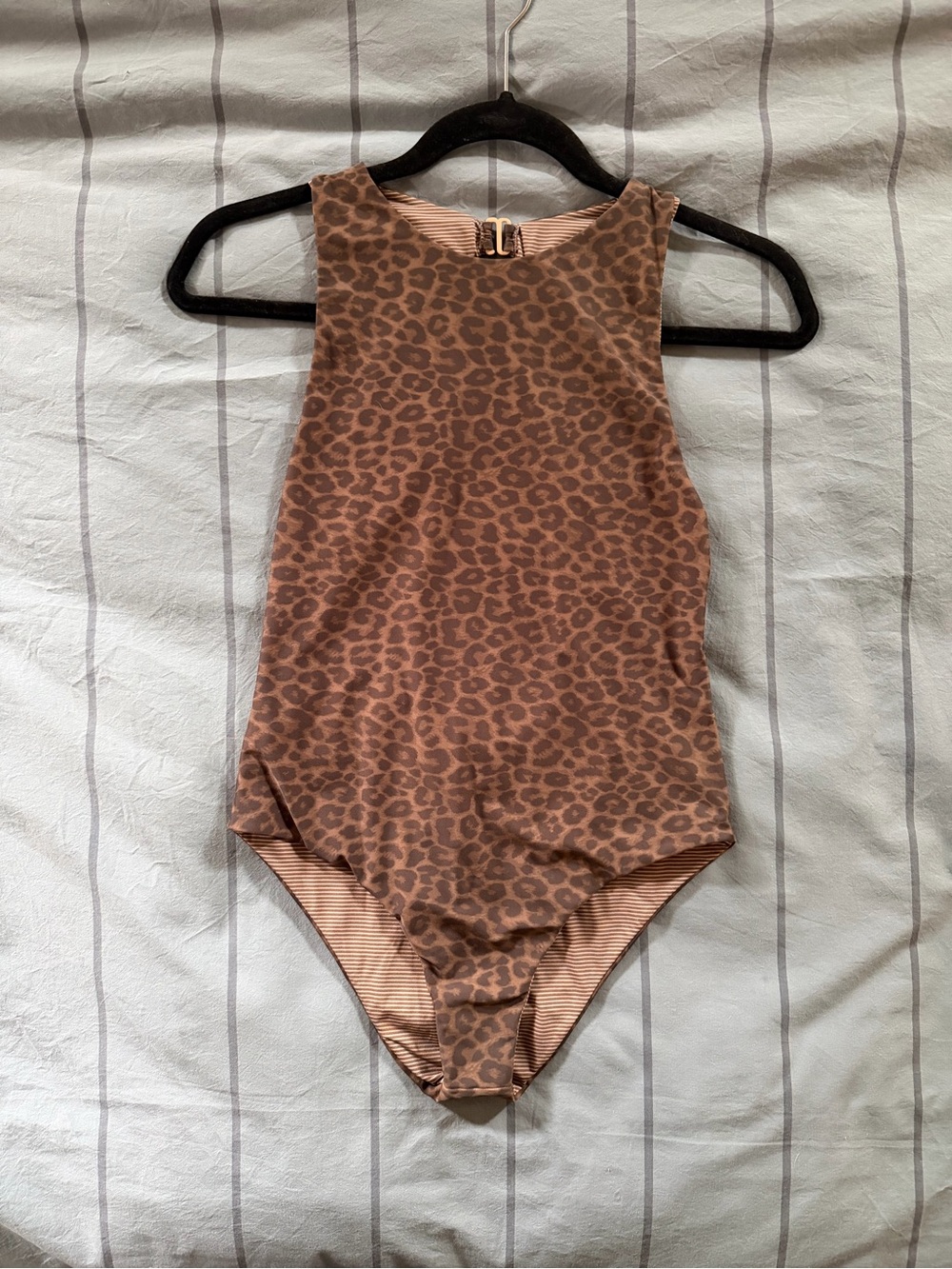 Acacia Swimwear One-Piece Leopard Print Medium